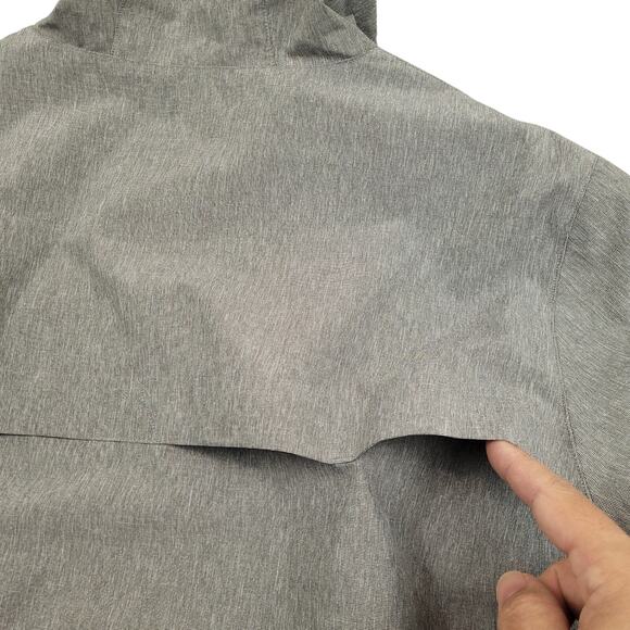 Marc Anthony Men's Designer Full Zip Windbreaker Jacket Size XL Gray Black - Picture 8 of 11